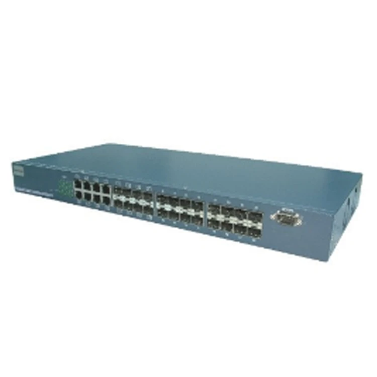 Διακόπτης οπτικών ινών 24 θυρών Gigabit SFP