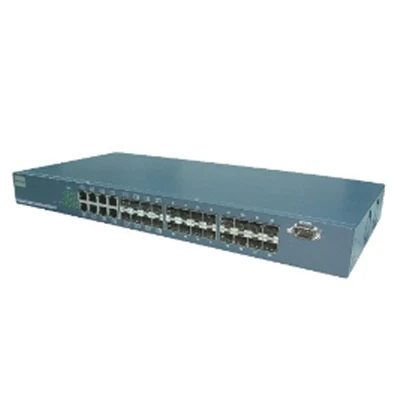 Διακόπτης οπτικών ινών 24 θυρών Gigabit SFP